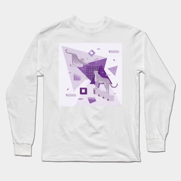 Cheetahs in the 80's Long Sleeve T-Shirt by matise